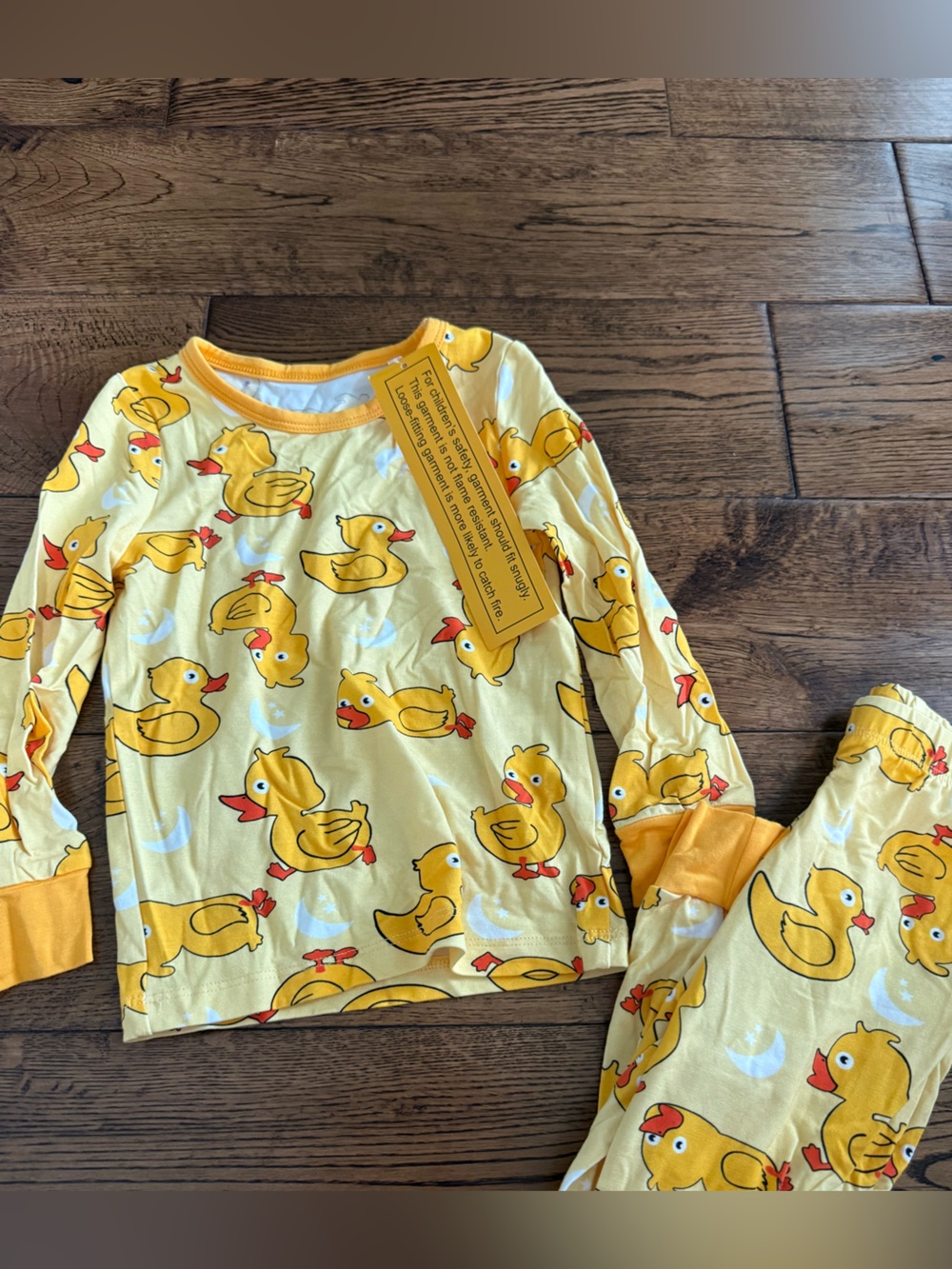 NWT Rubber Duck Bamboo Pjs Size 18-24 Month
